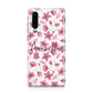 Personalised Blossom Pattern Pink Huawei P30 Phone Case