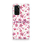 Personalised Blossom Pattern Pink Huawei P40 Phone Case