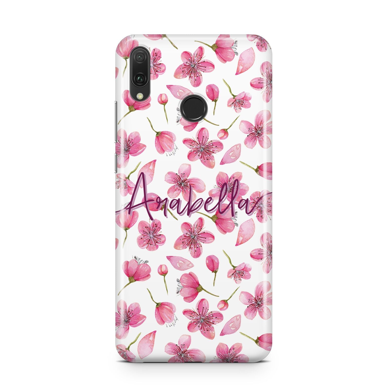 Personalised Blossom Pattern Pink Huawei Y9 2019