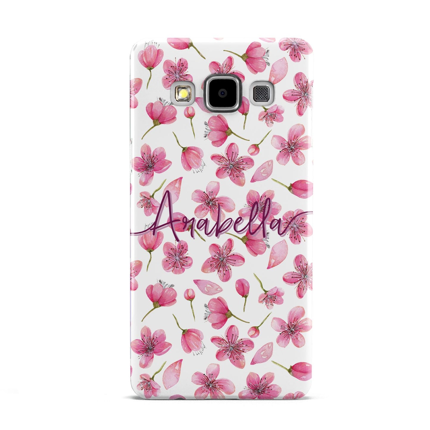 Personalised Blossom Pattern Pink Samsung Galaxy A5 Case