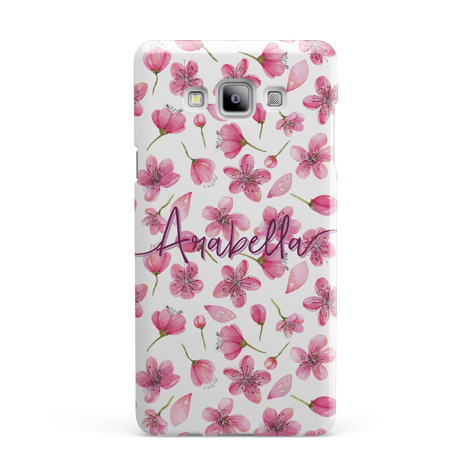 Personalised Blossom Pattern Pink Samsung Galaxy A7 2015 Case