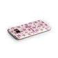 Personalised Blossom Pattern Pink Samsung Galaxy Case Side Close Up