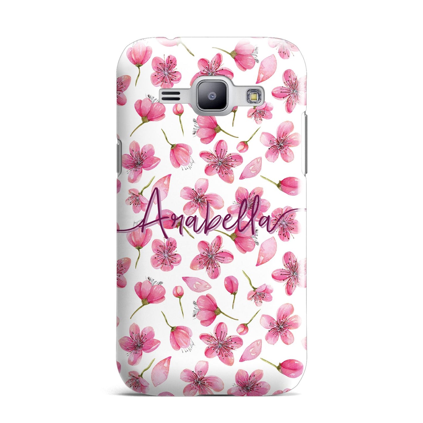 Personalised Blossom Pattern Pink Samsung Galaxy J1 2015 Case