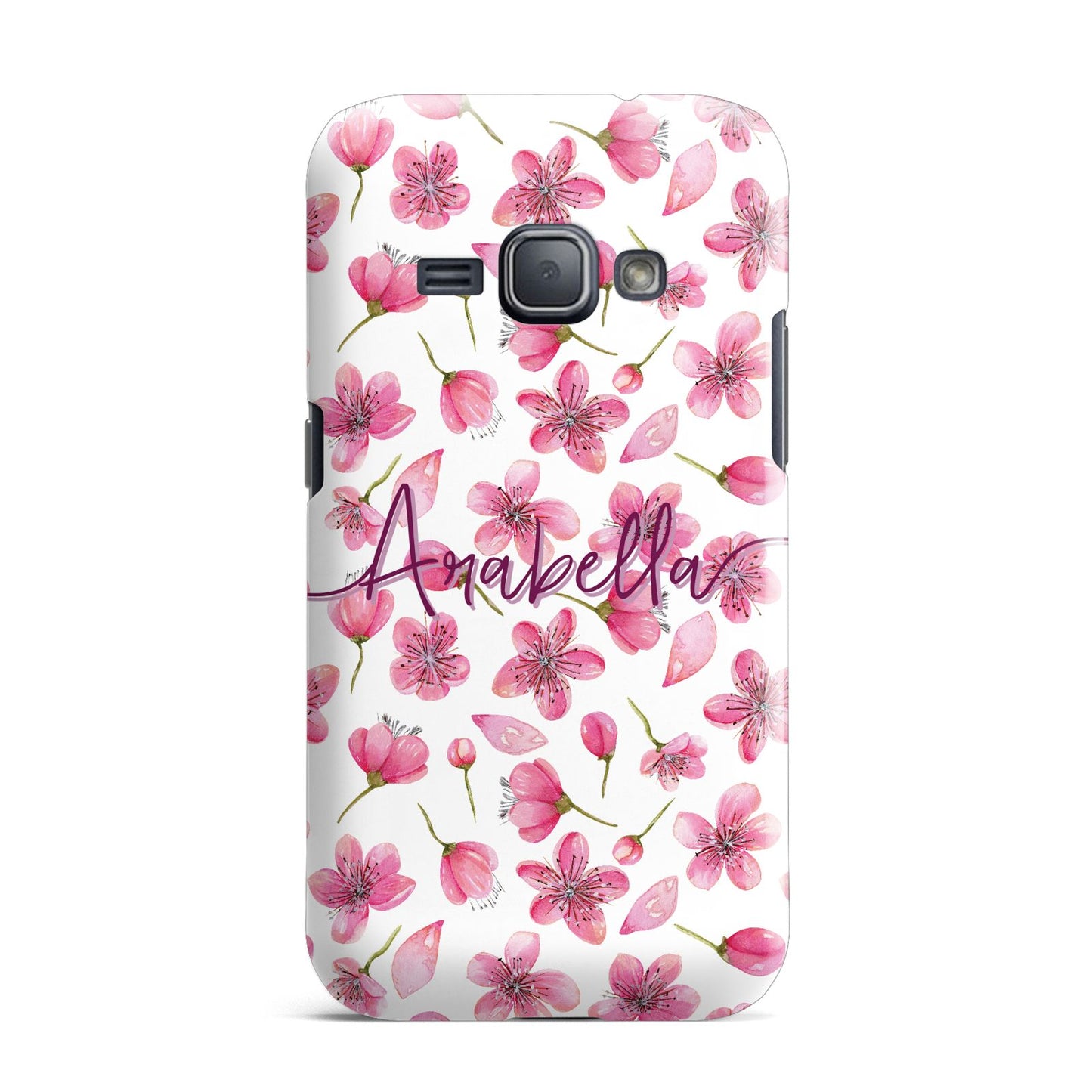 Personalised Blossom Pattern Pink Samsung Galaxy J1 2016 Case