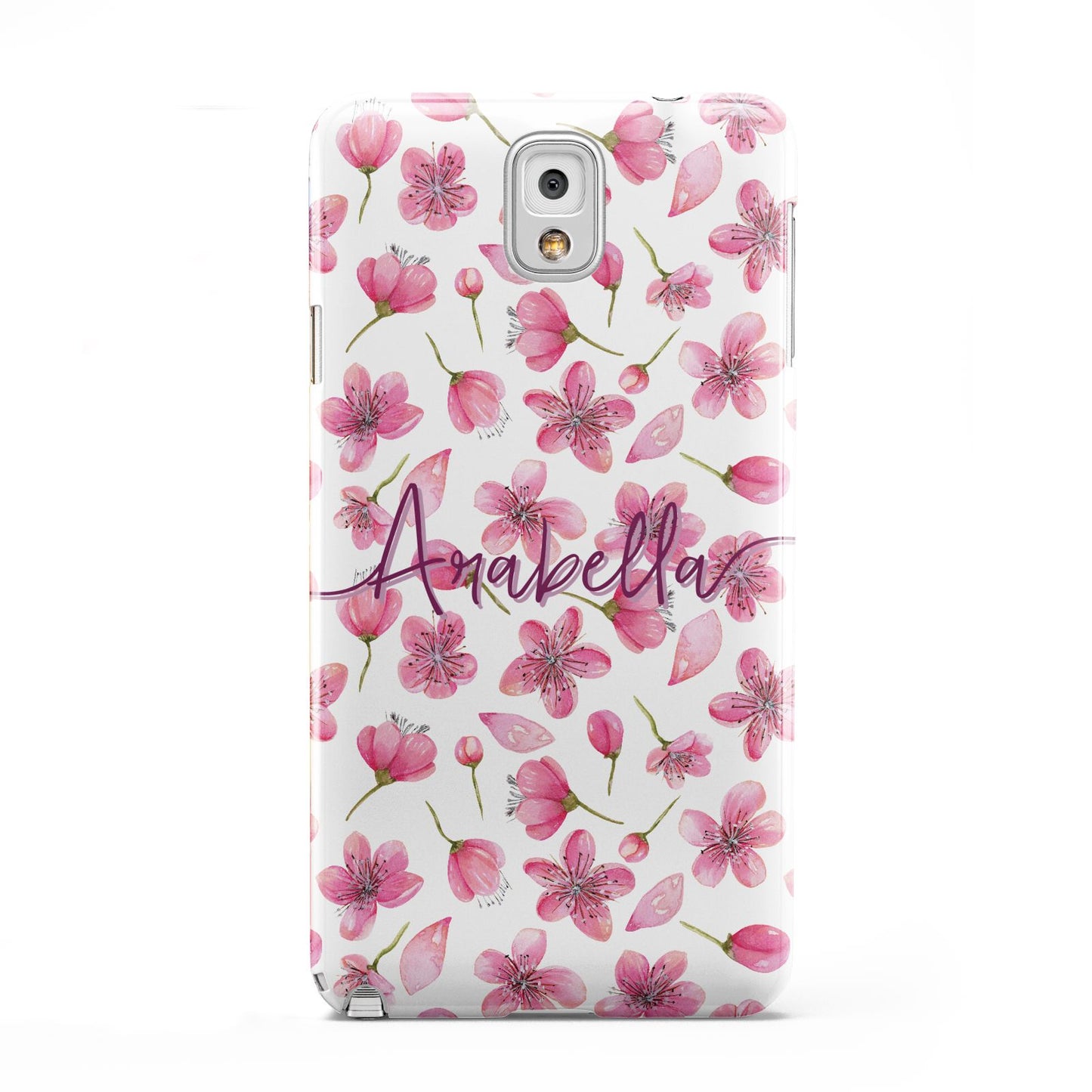 Personalised Blossom Pattern Pink Samsung Galaxy Note 3 Case