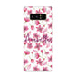 Personalised Blossom Pattern Pink Samsung Galaxy Note 8 Case