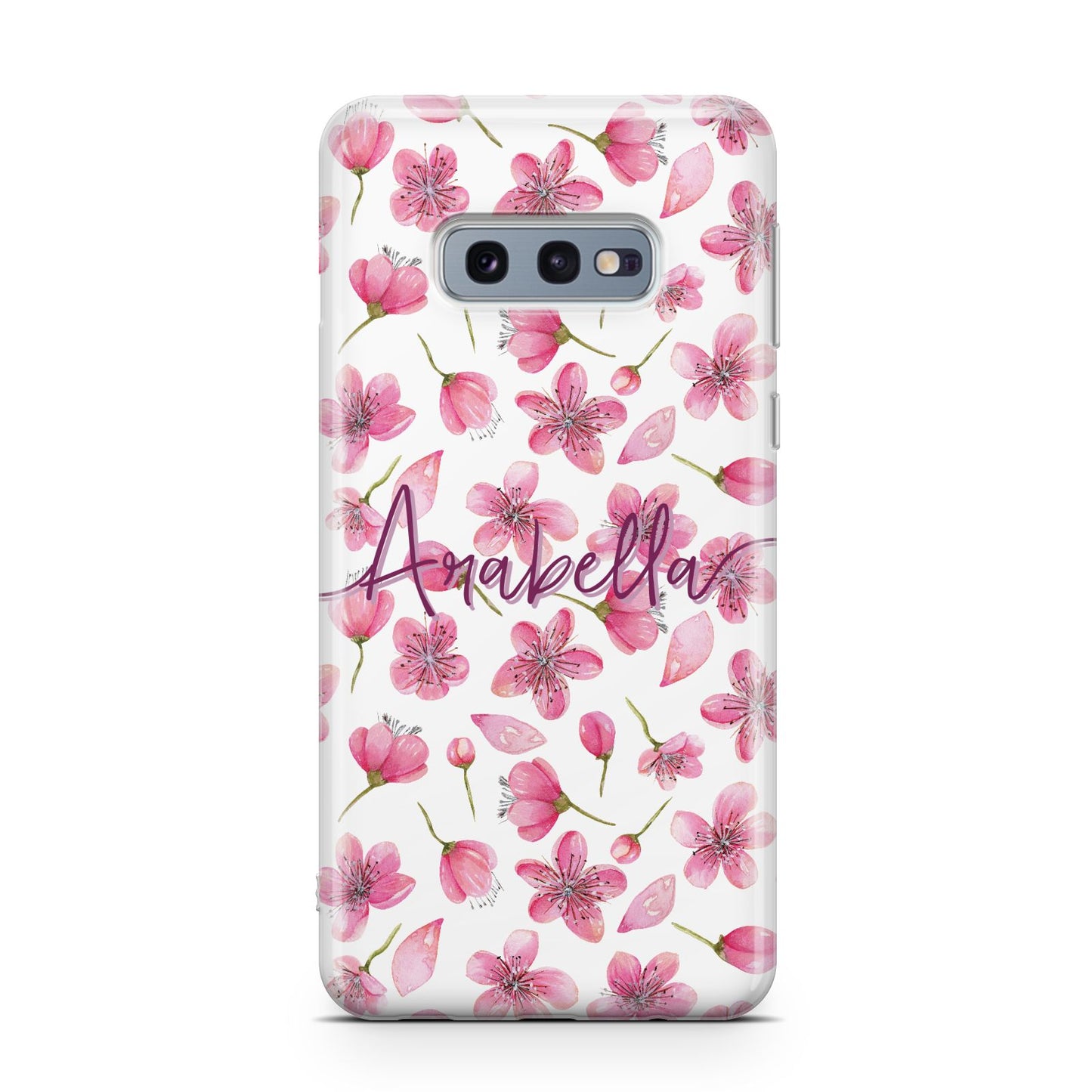 Personalised Blossom Pattern Pink Samsung Galaxy S10E Case