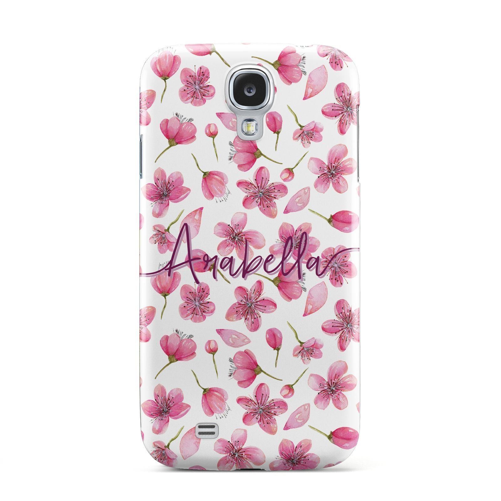Personalised Blossom Pattern Pink Samsung Galaxy S4 Case