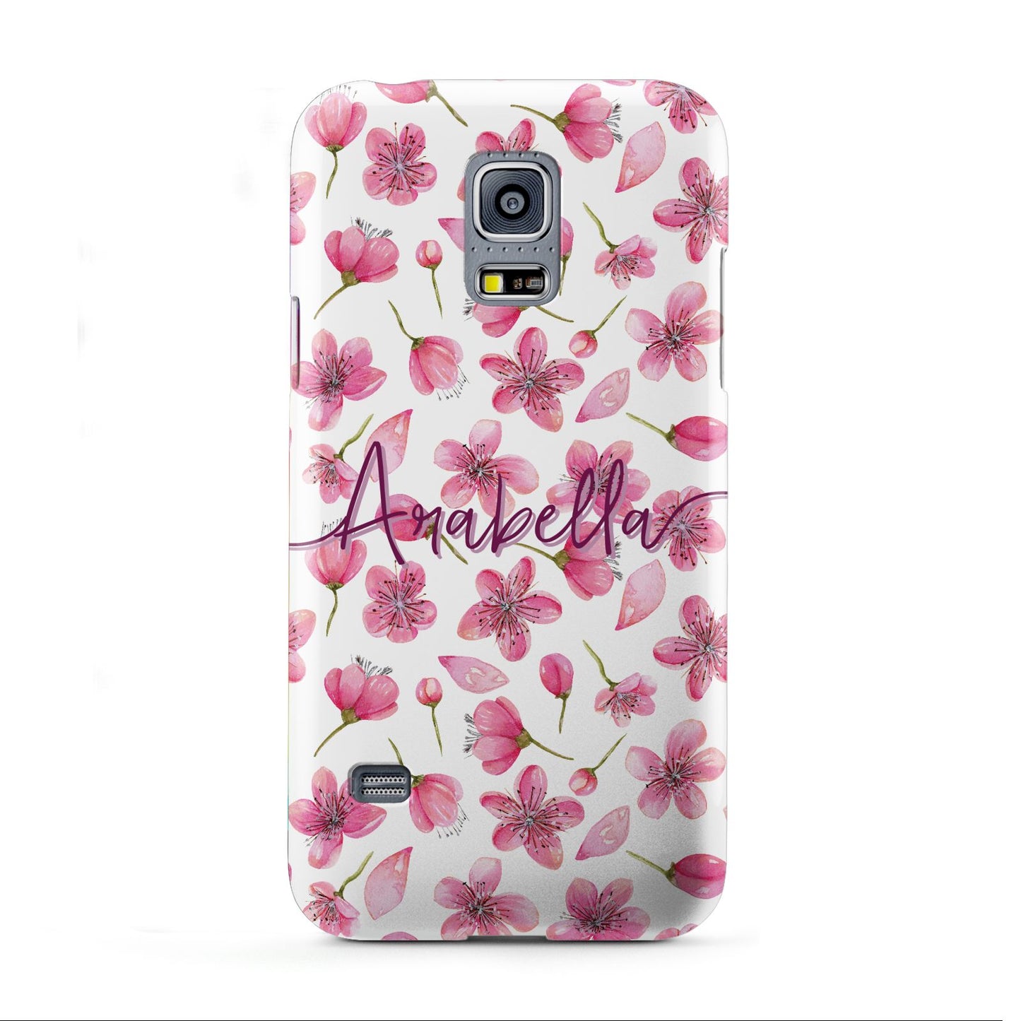 Personalised Blossom Pattern Pink Samsung Galaxy S5 Mini Case