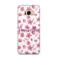 Personalised Blossom Pattern Pink Samsung Galaxy S8 Plus Case
