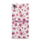 Personalised Blossom Pattern Pink Sony Xperia Case