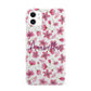 Personalised Blossom Pattern Pink iPhone 11 3D Snap Case
