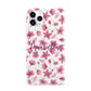 Personalised Blossom Pattern Pink iPhone 11 Pro 3D Snap Case