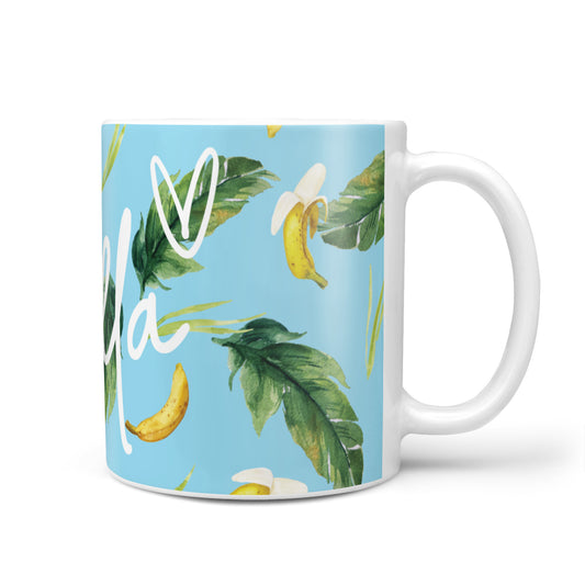 Personalised Blue Banana Tropical 10oz Mug