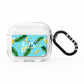 Personalised Blue Banana Tropical AirPods Clear Case 3rd Gen