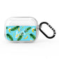 Personalised Blue Banana Tropical AirPods Pro Clear Case