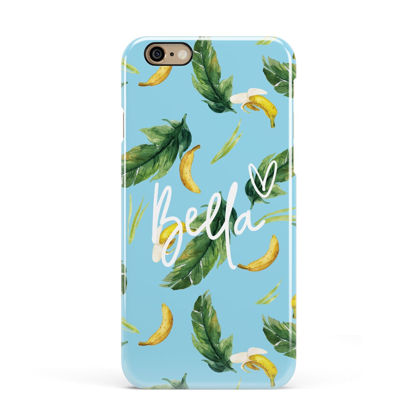 Personalised Blue Banana Tropical Apple iPhone 6 3D Snap Case