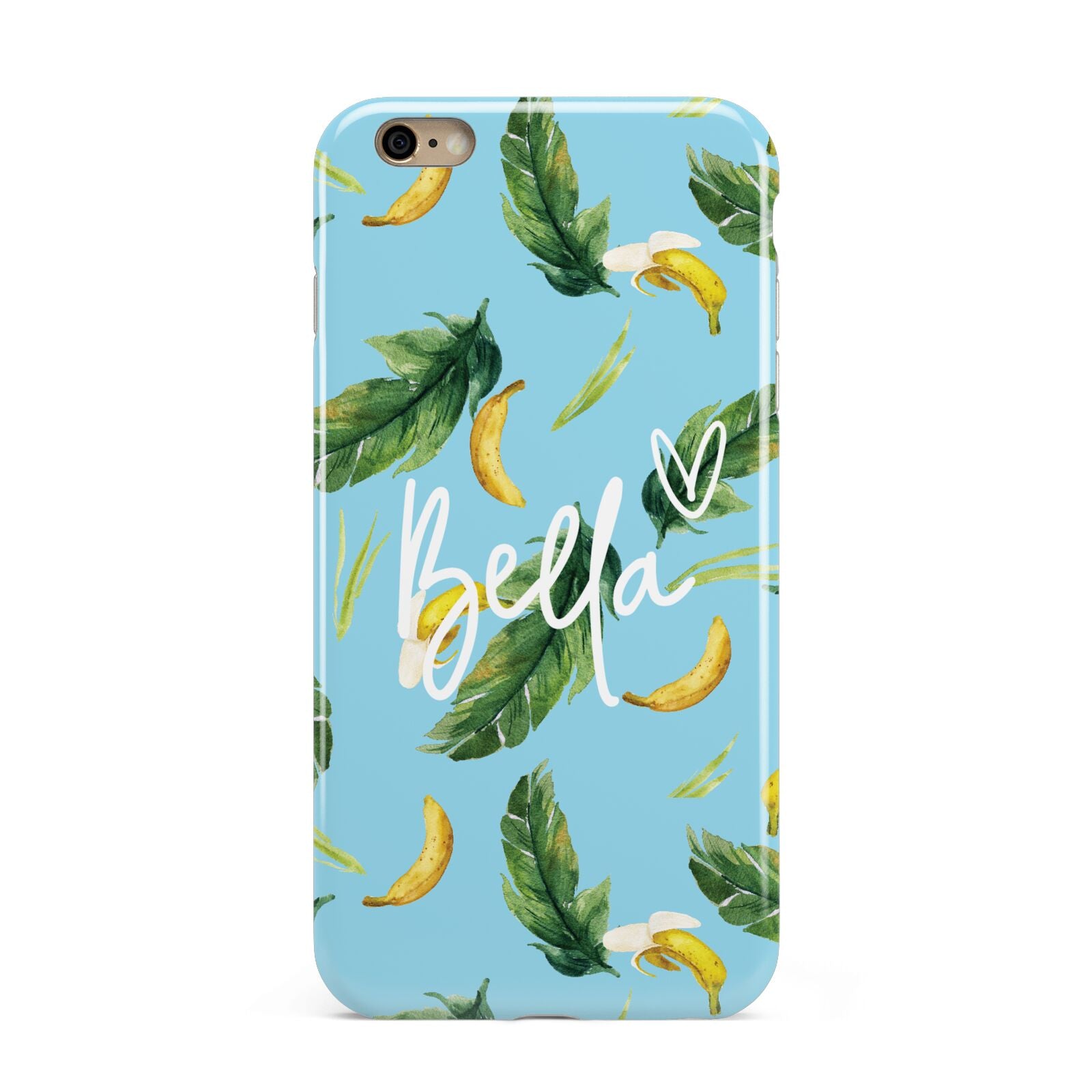 Personalised Blue Banana Tropical Apple iPhone 6 Plus 3D Tough Case