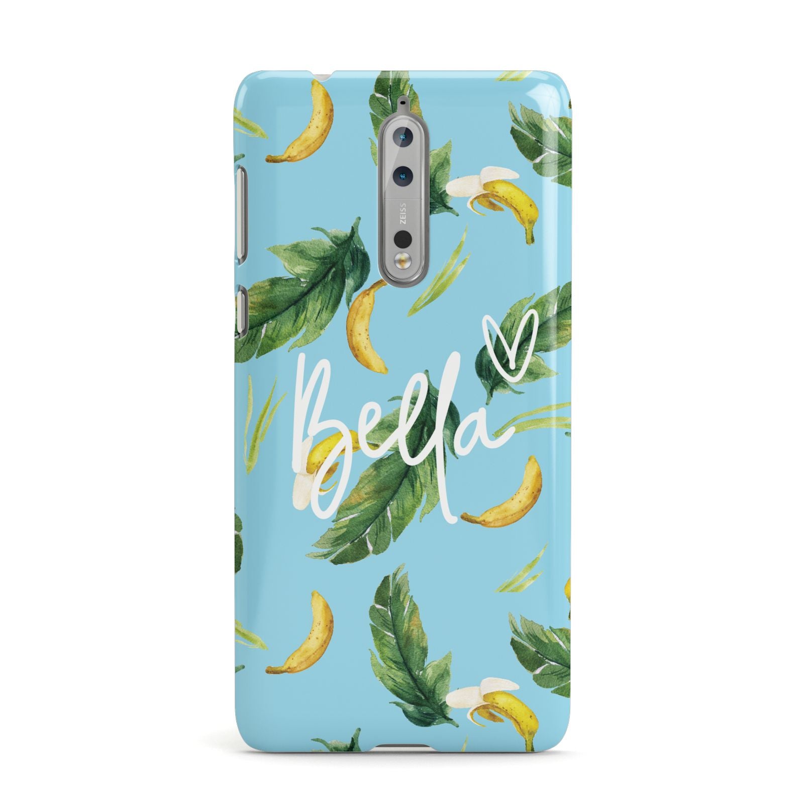 Personalised Blue Banana Tropical Nokia Case