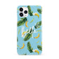 Personalised Blue Banana Tropical iPhone 11 Pro 3D Snap Case