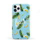 Personalised Blue Banana Tropical iPhone 11 Pro 3D Tough Case