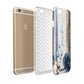 Personalised Blue Gold Name Apple iPhone 6 3D Tough Case Expanded view