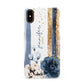 Personalised Blue Gold Name Apple iPhone XS 3D Snap Case