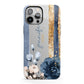 Personalised Blue Gold Name iPhone 13 Pro Max Full Wrap 3D Tough Case