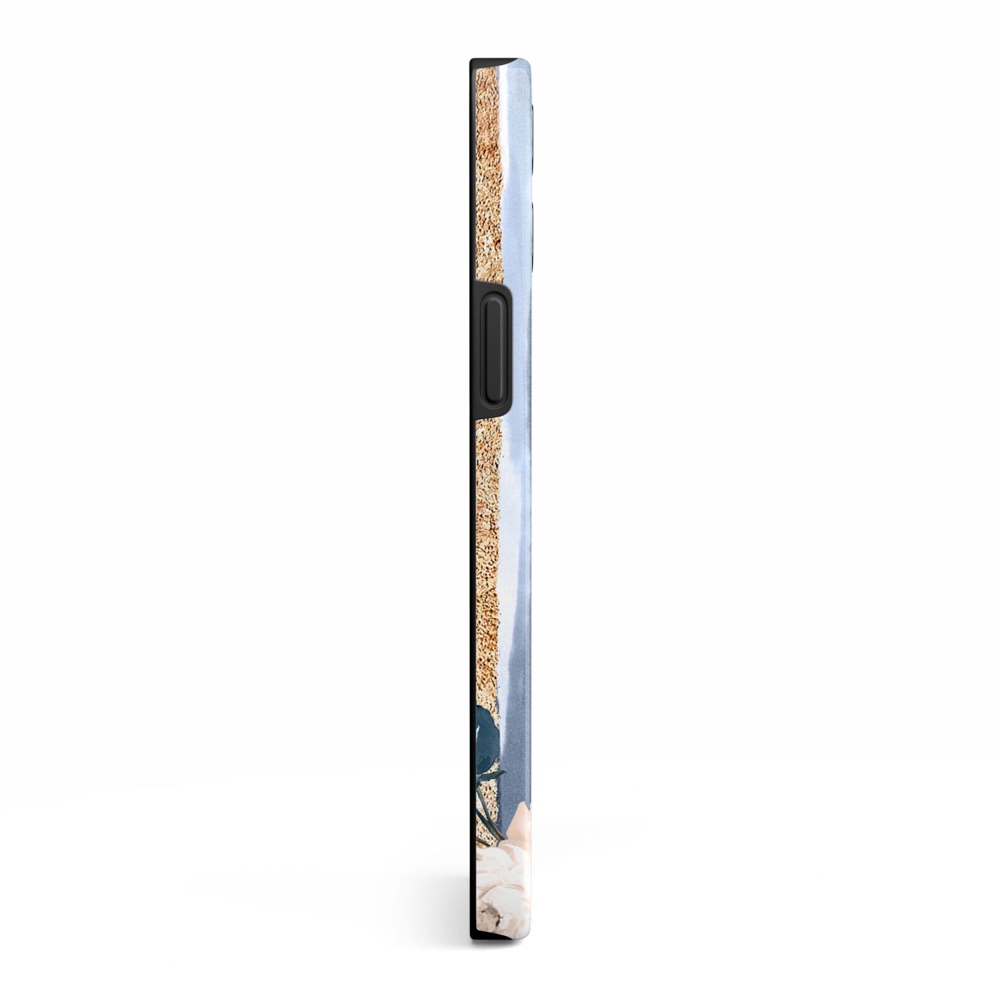 Personalised Blue Gold Name iPhone 13 Pro Max Side Image 3D Tough Case