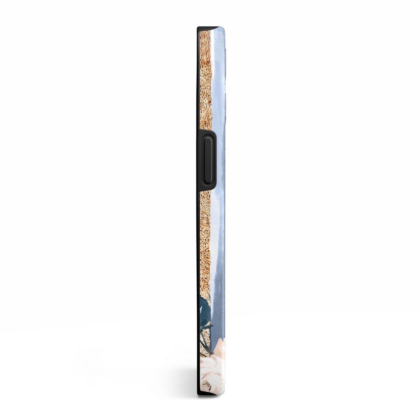 Personalised Blue Gold Name iPhone 13 Pro Side Image 3D Tough Case