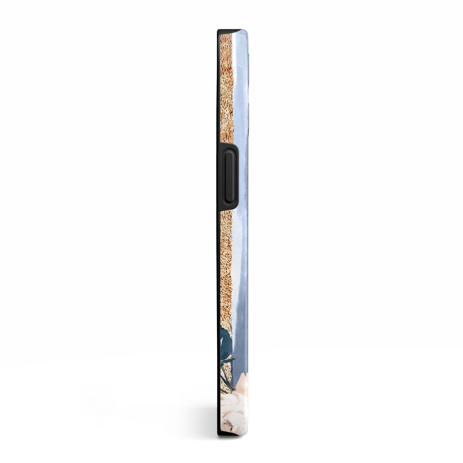 Personalised Blue Gold Name iPhone 13 Pro Side Image 3D Tough Case