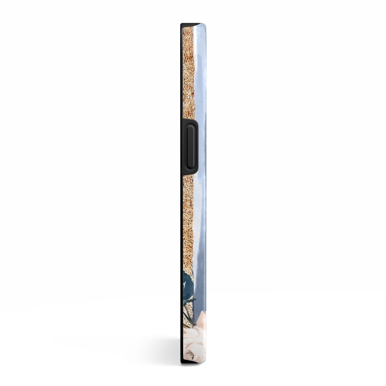 Personalised Blue Gold Name iPhone 13 Side Image 3D Tough Case