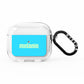 Personalised Blue Green Name AirPods Clear Case 3rd Gen