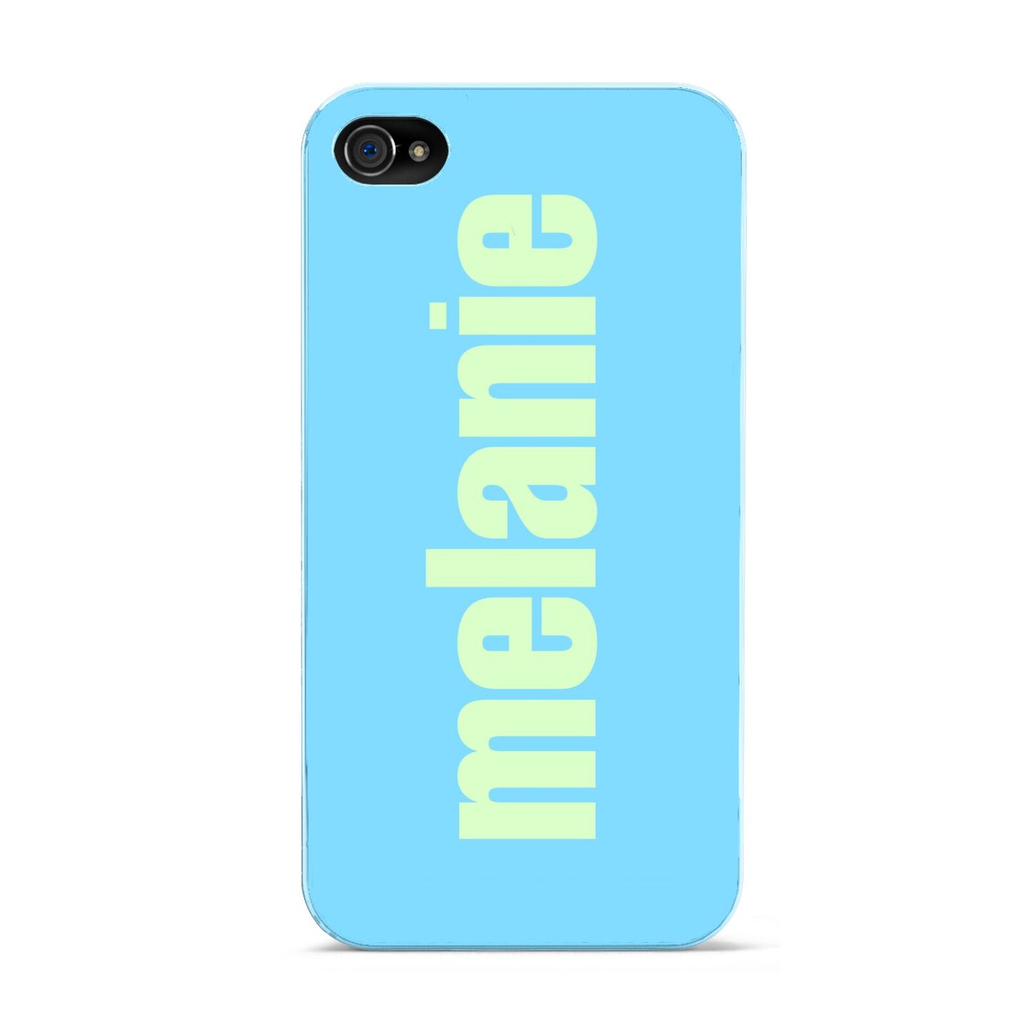 Personalised Blue Green Name Apple iPhone 4s Case