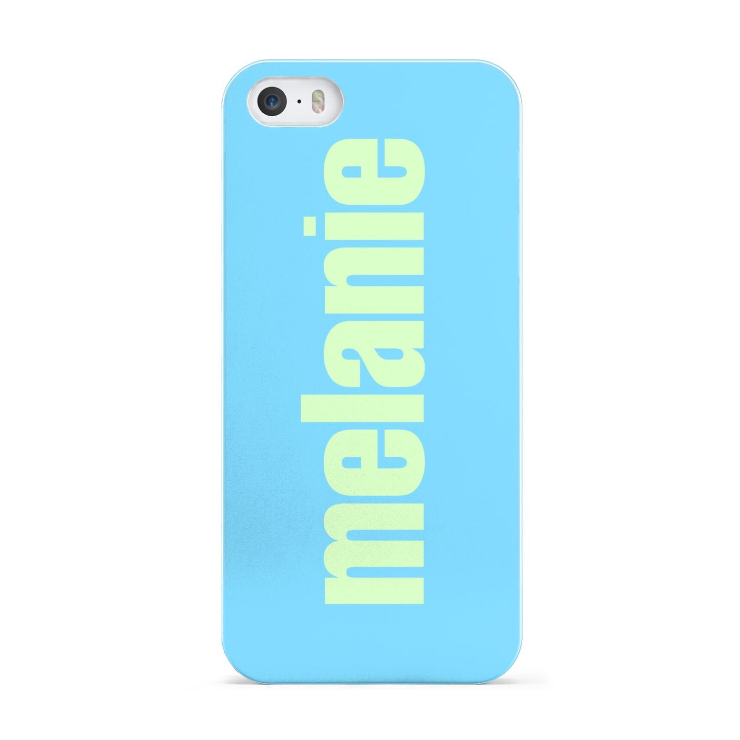 Personalised Blue Green Name Apple iPhone 5 Case