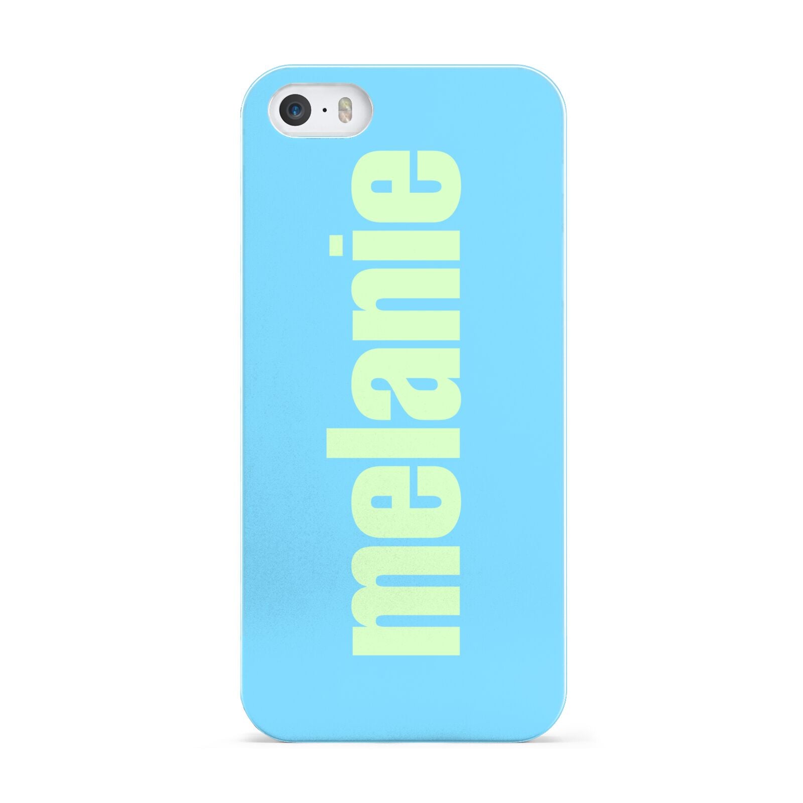Personalised Blue Green Name Apple iPhone 5 Case