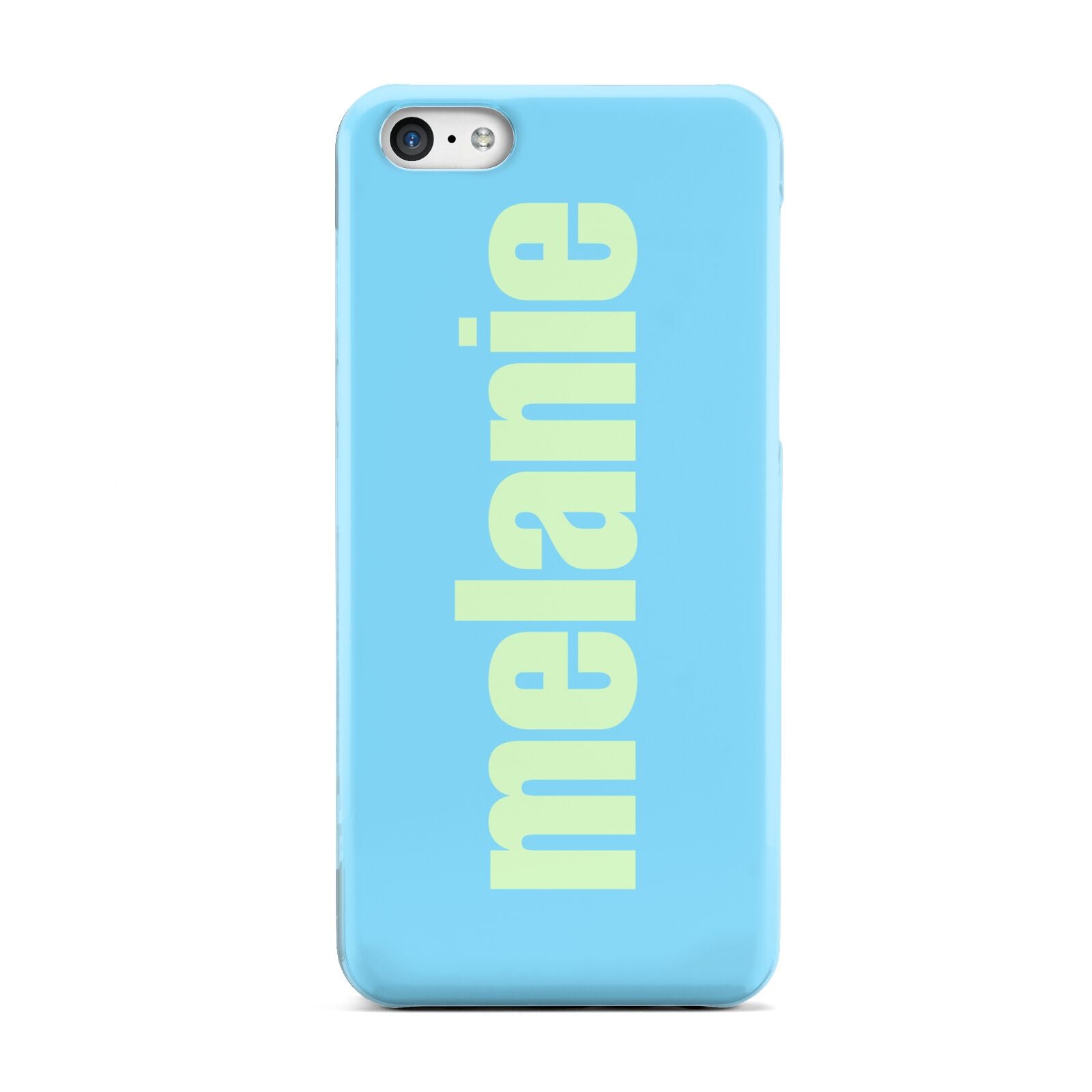 Personalised Blue Green Name Apple iPhone 5c Case