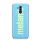 Personalised Blue Green Name Huawei Mate 20 Lite