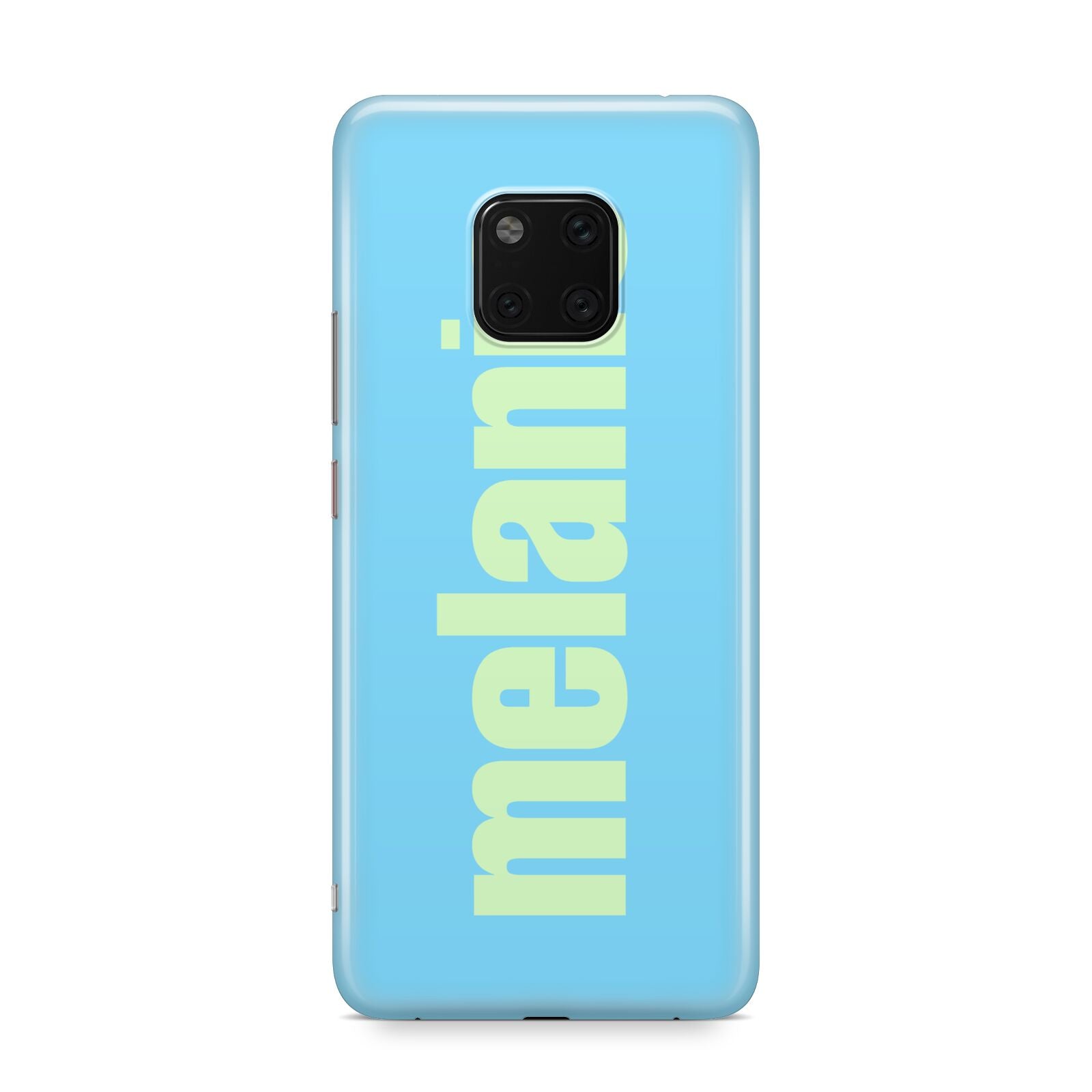 Personalised Blue Green Name Huawei Mate 20 Pro Phone Case
