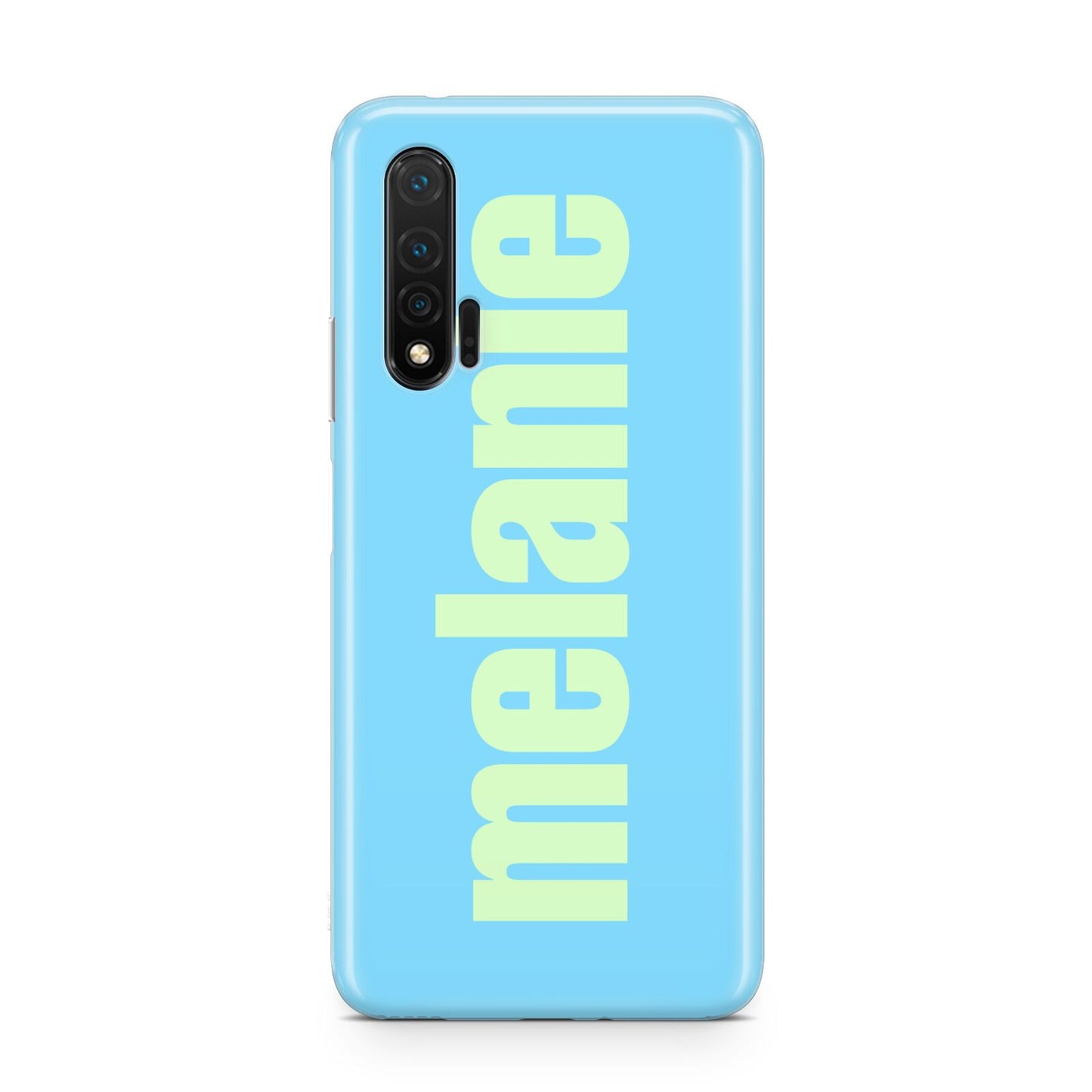 Personalised Blue Green Name Huawei Nova 6 Phone Case