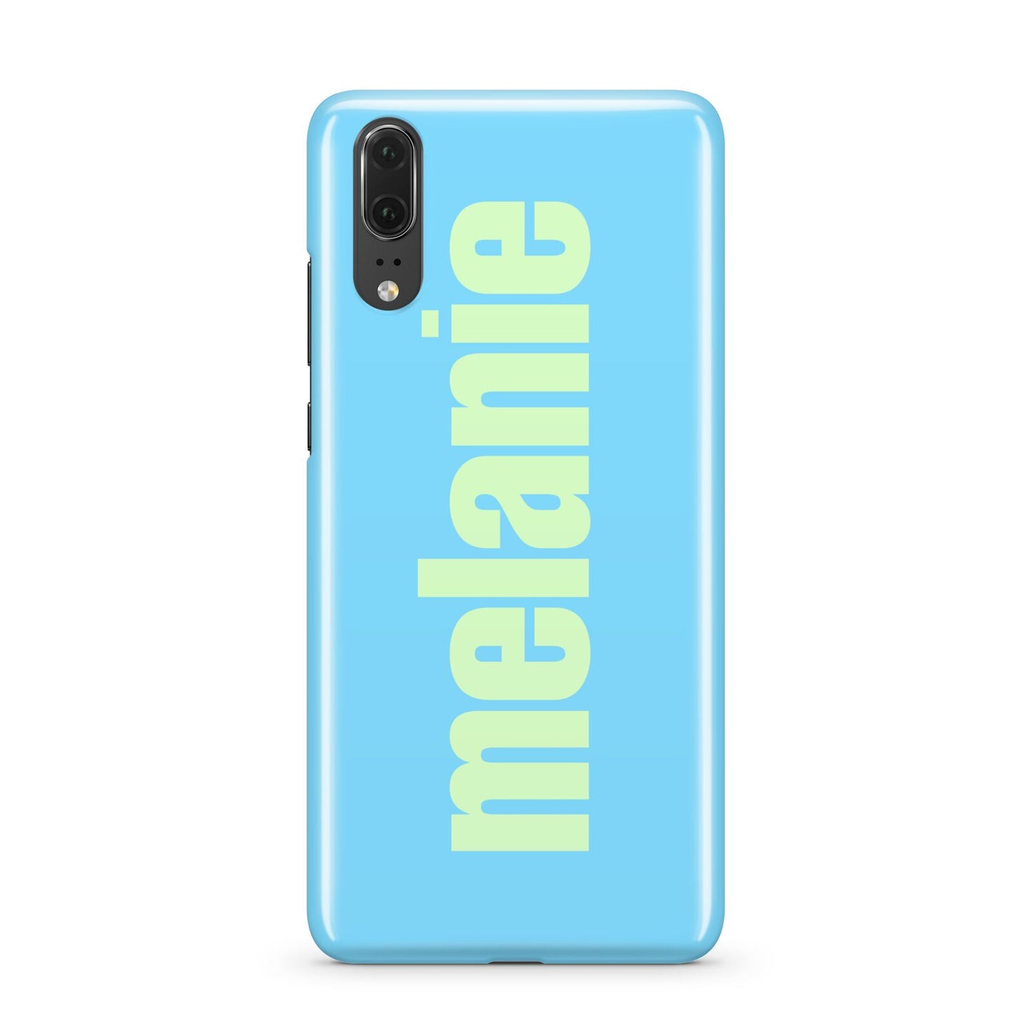 Personalised Blue Green Name Huawei P20 Phone Case