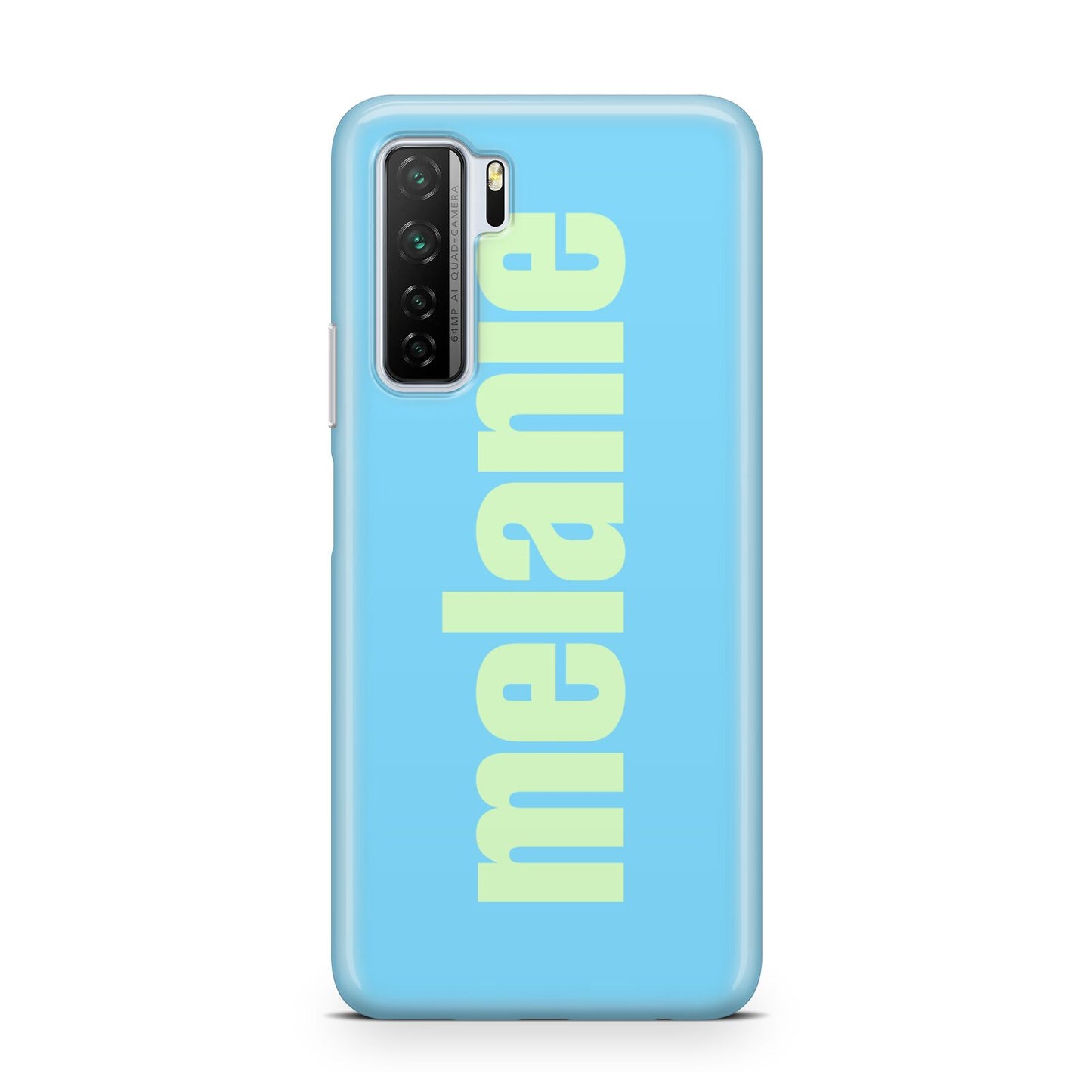 Personalised Blue Green Name Huawei P40 Lite 5G Phone Case