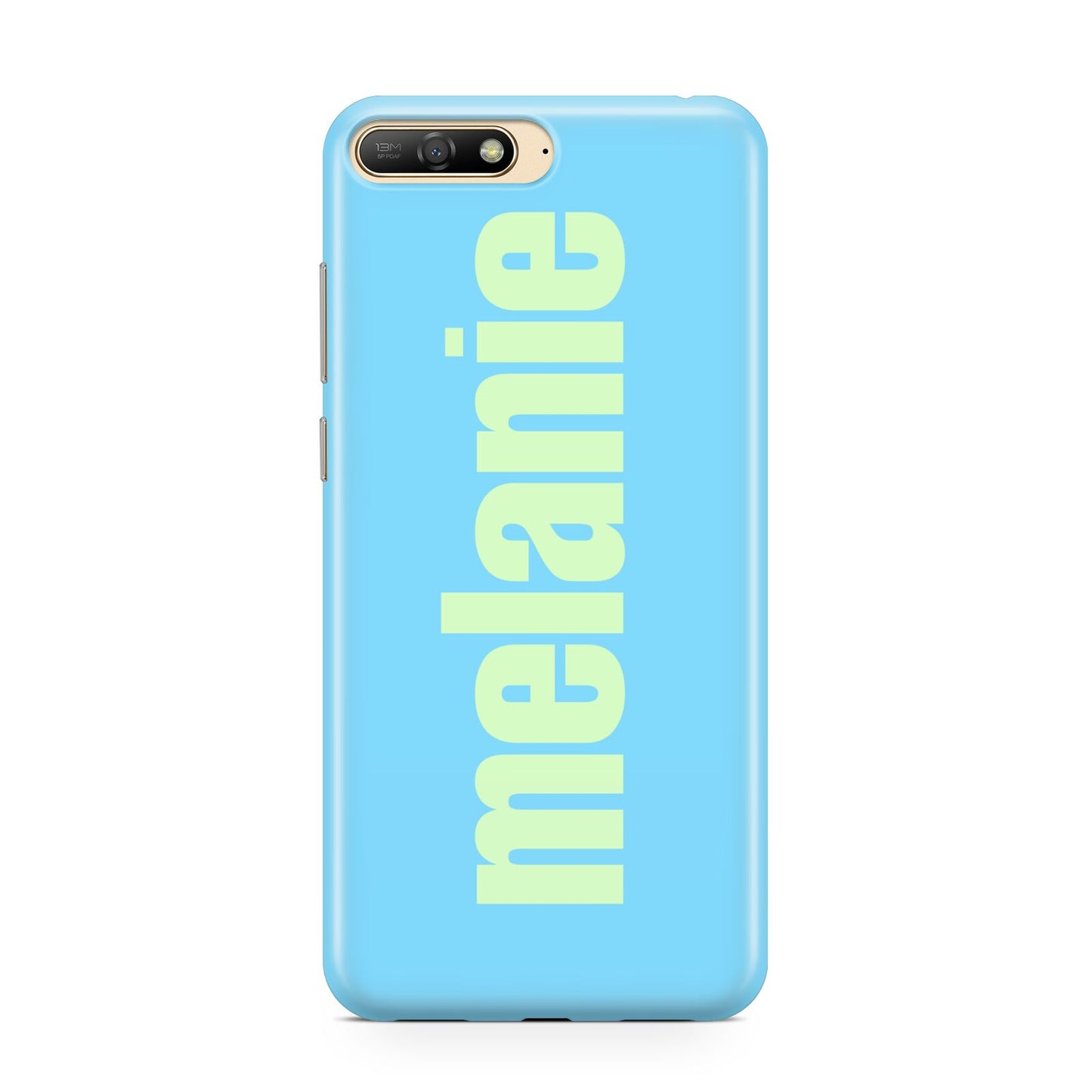 Personalised Blue Green Name Huawei Y6 2018