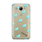 Personalised Blue Hearts Huawei Y3 2017