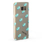 Personalised Blue Hearts Samsung Galaxy Case Fourty Five Degrees