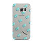 Personalised Blue Hearts Samsung Galaxy S6 Edge Case