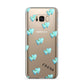 Personalised Blue Hearts Samsung Galaxy S8 Plus Case