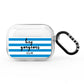 Personalised Blue Hey Gorgeous AirPods Pro Clear Case