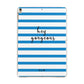 Personalised Blue Hey Gorgeous Apple iPad Gold Case