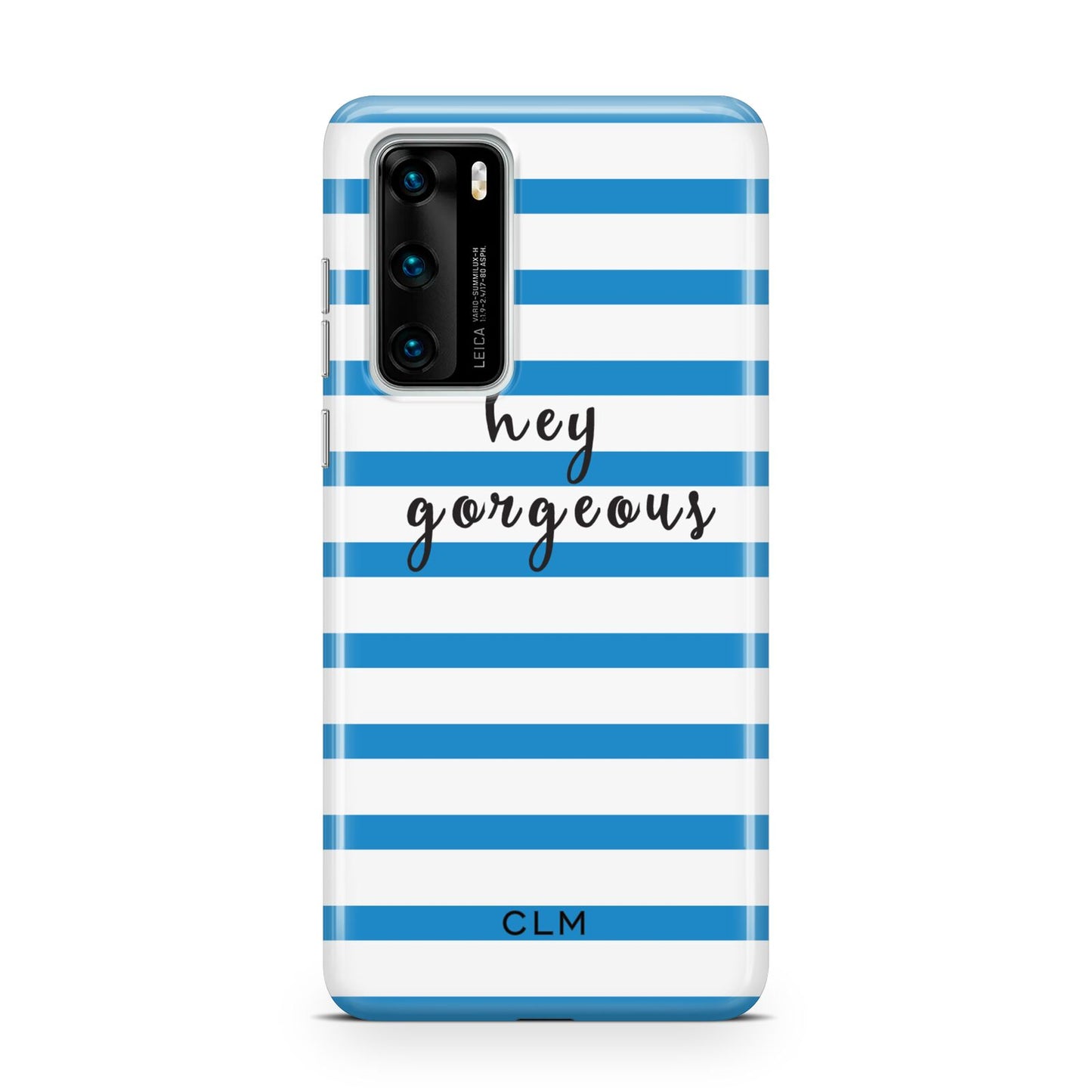 Personalised Blue Hey Gorgeous Huawei P40 Phone Case